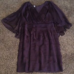 Elegant plum dress Great for evening out Wore once